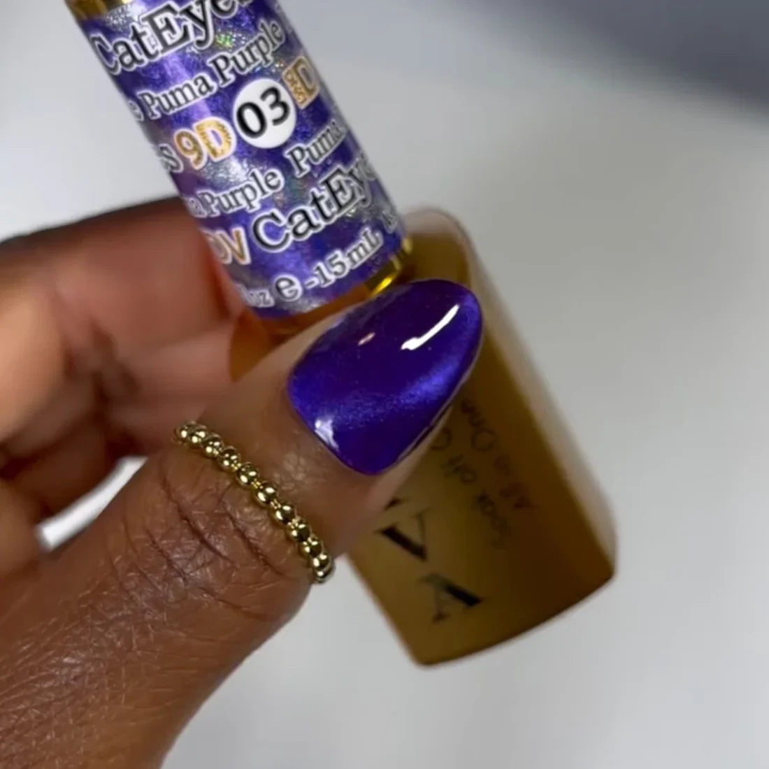 DIVA 9D Cat Eye Glassball - #03 Puma Purple