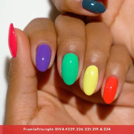 DND DIVA Swatch #07 - Parallel Universe Collection 36 colors (#219 - #254) - TTT Nails Supply