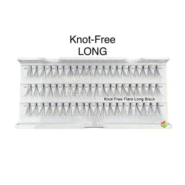 FLARE Eyelash (Knot Free) LONG - 100 Trays - TTT Nails Supply