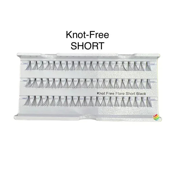 FLARE Eyelash (Knot Free) SHORT - 100 Trays - TTT Nails Supply