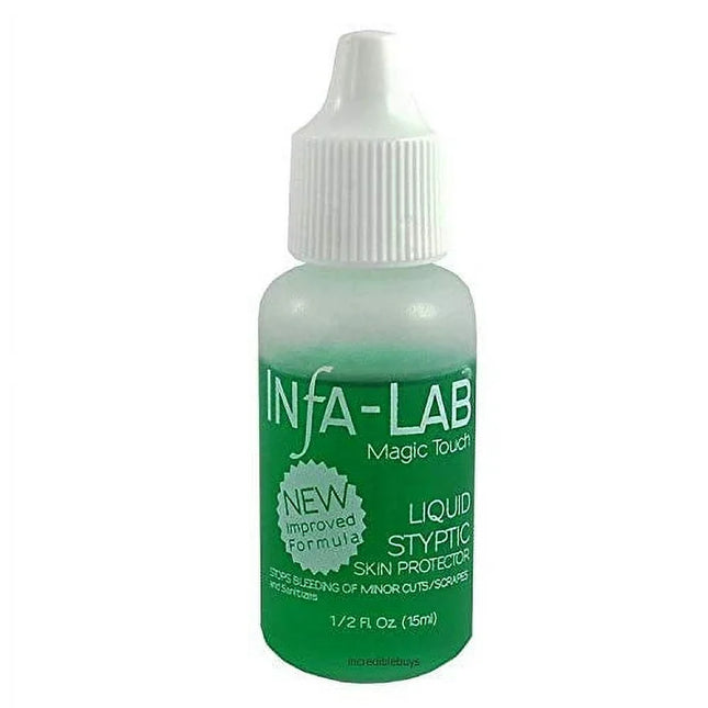 Infa-Lab Magic Touch Liquid Styptic Nails Stop Bleeding Skin 0.5oz