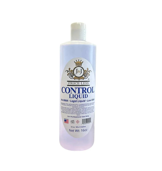 J&J PRICE LESS - Control Liquid (no MMA) 16oz - TTT Nails Supply