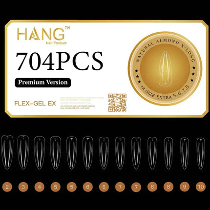HANG Premium Flex-Gel X - Natural Almond - X Long (XL) - TTT Nails Supply