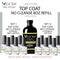 CnC Gel Top Coat No Cleanse Refill 8oz & 12 bottles 0.5oz - TTT Nails Supply