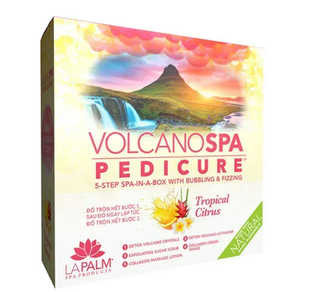 La Palm Volcano Spa Pedicure 6-Step - Tropical Citrus (Case 36pcs) - TTT Nails Supply