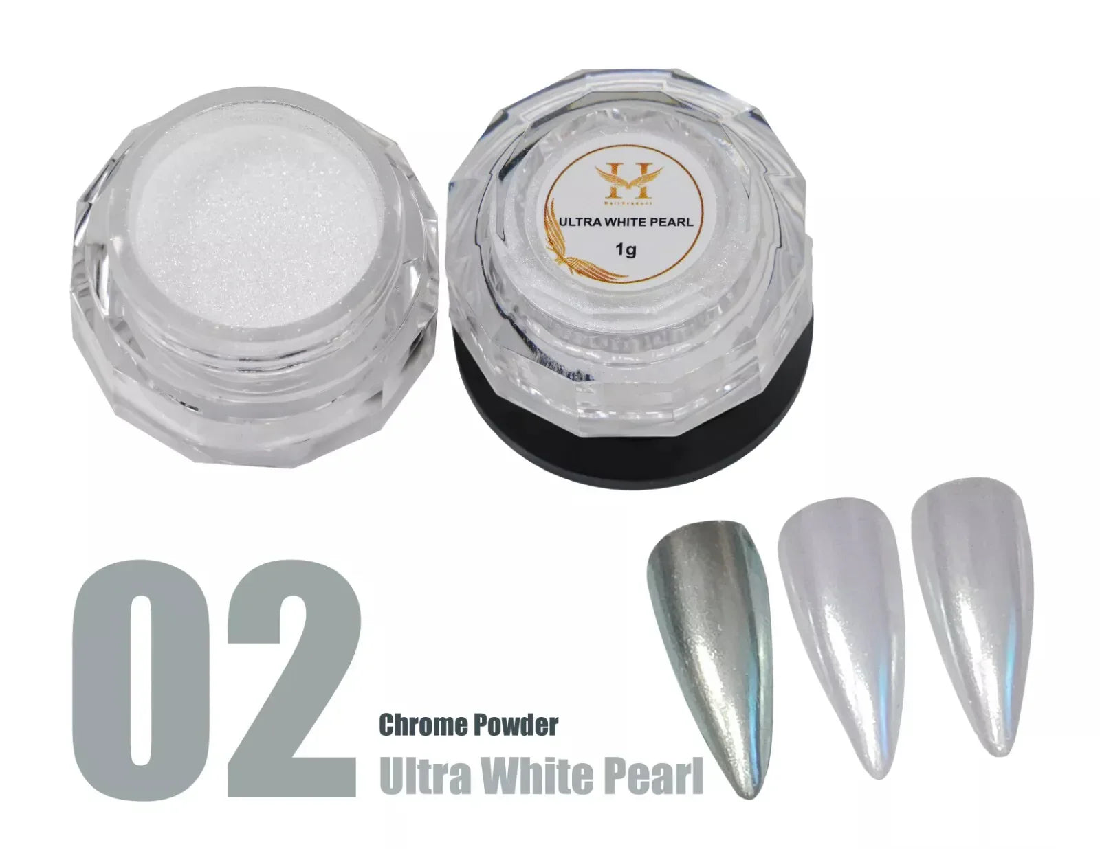 HANG Chrome Powder - #02 Ultra White Pearl Chrome 1g