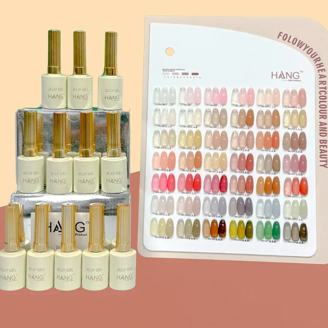 HANG Jelly Gel - Set 42 Colors + Free Display ($5.5/ea) - TTT Nails Supply