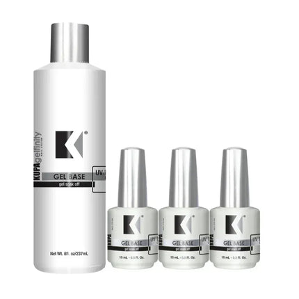 KUPA GelFinity Base Coat Refill 8oz & 03 Bottles 0.5oz - TTT Nails Supply