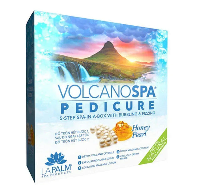 La Palm Volcano Spa Pedicure 6-Step - Honey Pearl (Case 36pcs) - TTT Nails Supply