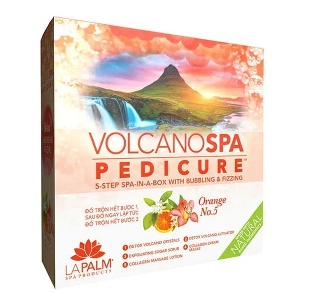 La Palm Volcano Spa Pedicure 6-Step - Orange No.5 (Case 36pcs) - TTT Nails Supply