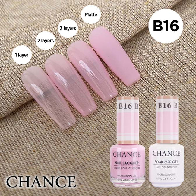 Cre8tion CHANCE Matching Duo Gel Polish 0.5oz - Bare Collection - B16