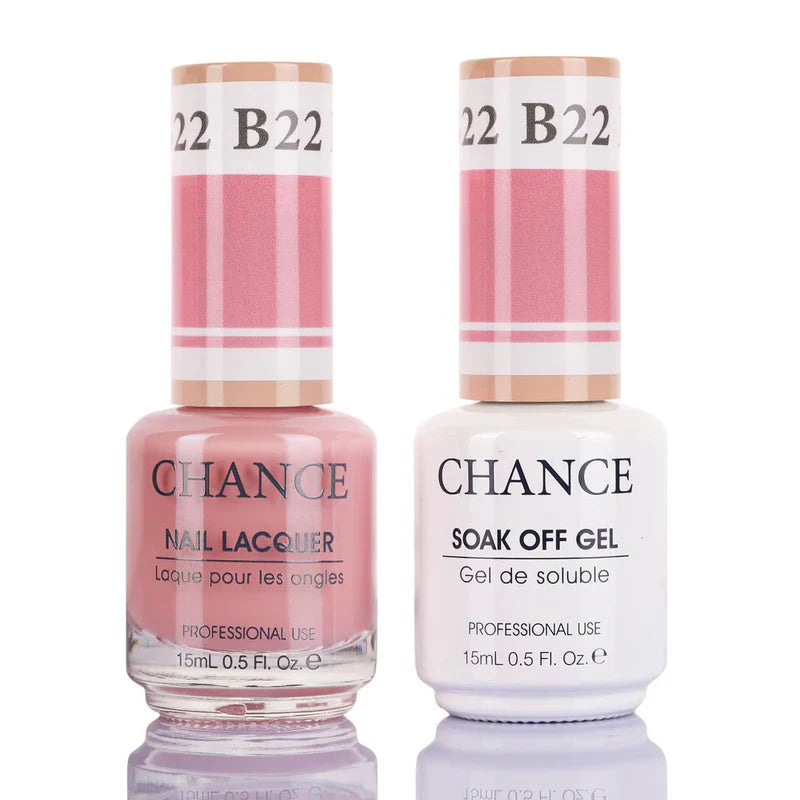Cre8tion CHANCE Matching Duo Gel Polish 0.5oz - Bare Collection - B22