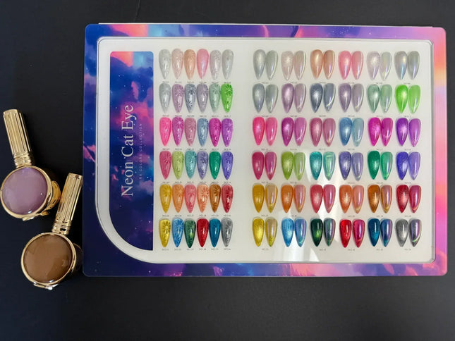 HANG Neon Cat Eye - Set 36 Colors + Free Display & Magnetic ($7.95/ea) - TTT Nails Supply