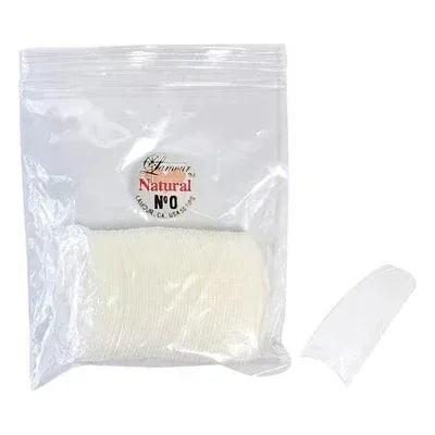 LAMOUR Natural Tips - #0 (50pcs/bag) - TTT Nails Supply