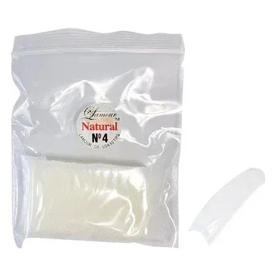 LAMOUR Natural Tips - #4 (50pcs/bag) - TTT Nails Supply