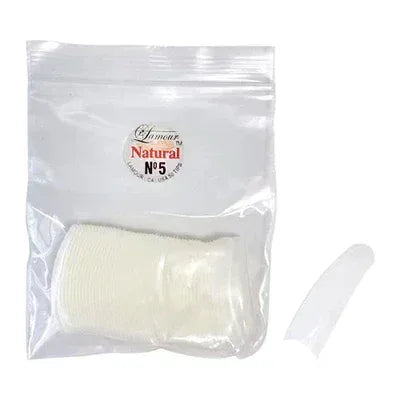 LAMOUR Natural Tips - #5 (50pcs/bag) - TTT Nails Supply