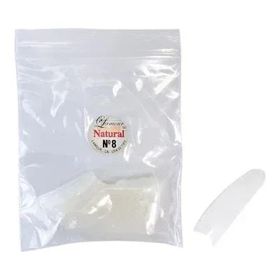 LAMOUR Natural Tips - #8 (50pcs/bag) - TTT Nails Supply